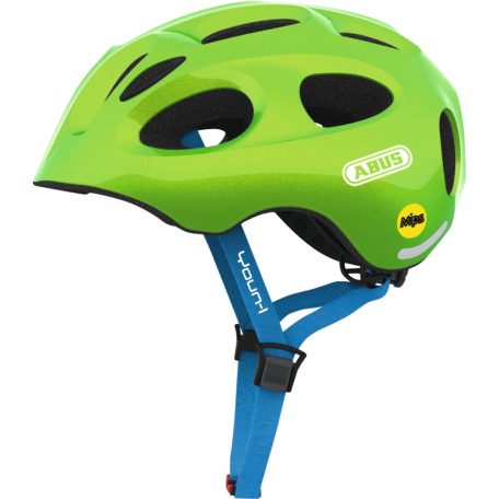 ABUS kerékpáros gyerek sisak Youn-I MIPS, In-Mold, sparkling green, S (48-54 cm)