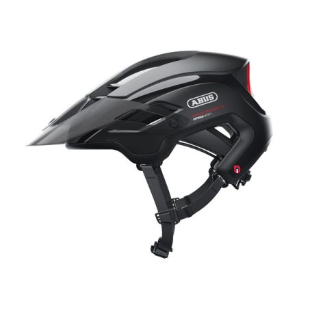 ABUS kerékpáros sport sisak MonTrailer Quin intelligens baleset érzékelővel velvet black L (58-61 cm)
