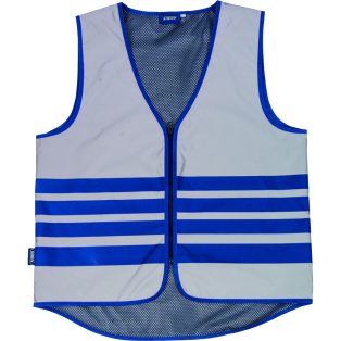  ABUS Lumino biztonsági fényvisszaverős mellény, ezüst, XXL