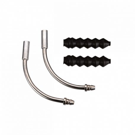 BBB Cycling kerékpáros V-fék pipa BCB-91 VeePipe, alumínium, gumi ütközőkkel a csomagban, ezüst (2 db)