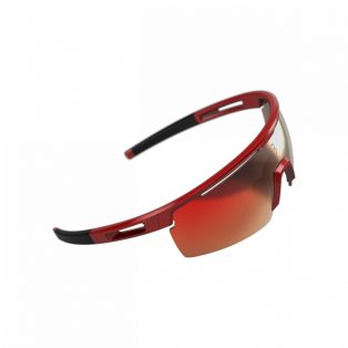   BBB Cycling kerékpáros sportszemüveg BSG-57 Avenger metallic piros keret fekete szárvéggel / PC füst MLC piros lencsékkel
