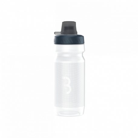 BBB Cycling kerékpáros kulacs BWB-12 AutoTank Mudcap, 550ml, auto szeleppel, kupakkal, BPA mentes, mosogatógépben is mosható, átlátszó