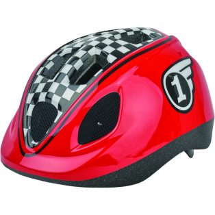   Polisport kerékpáros gyerek sisak Race piros/fekete/mintás, XS (46-53 cm)